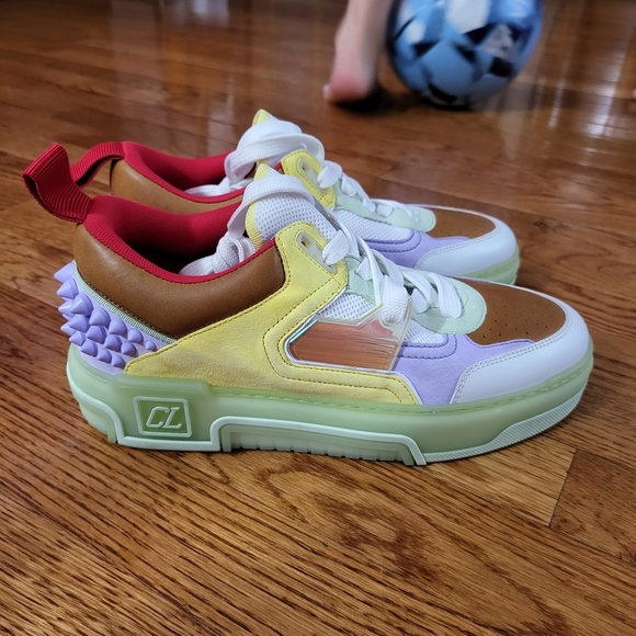 Christian Louboutin Pastel and Red Sneakers - Picture 3 of 10